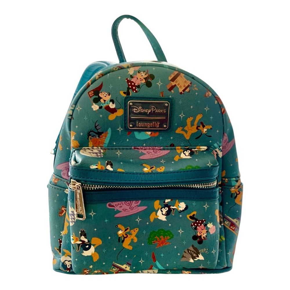 Loungefly Disney Parks Mini Backpack - Blue - Park Life & Attractions